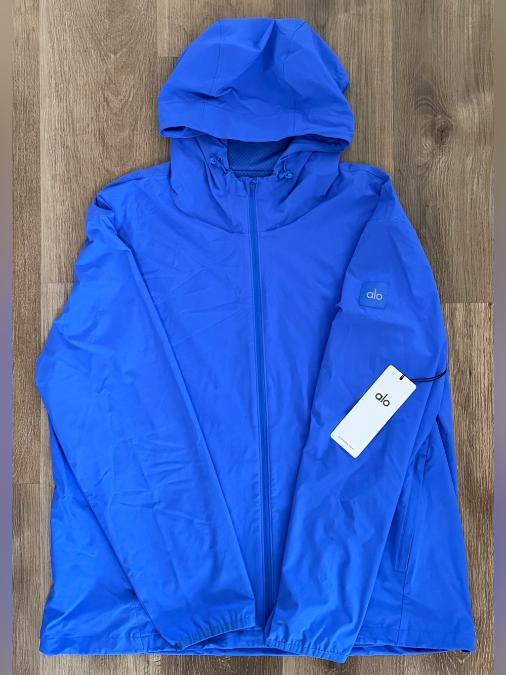 Alo Yoga Performance On-The-Go Jacket Marathon Blue Sz Large NWT